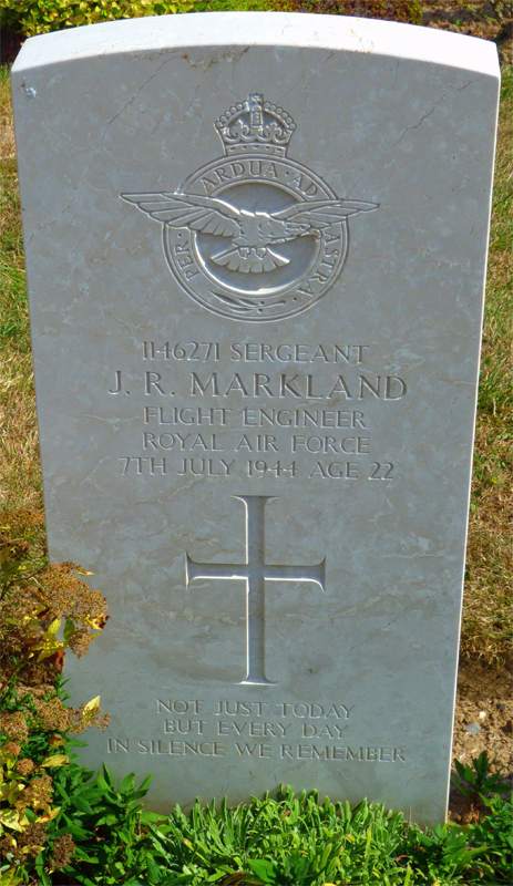 Sgt James Robert Markland<br/><br /><br />died July 7th, 1944